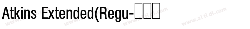 Atkins Extended(Regu字体转换